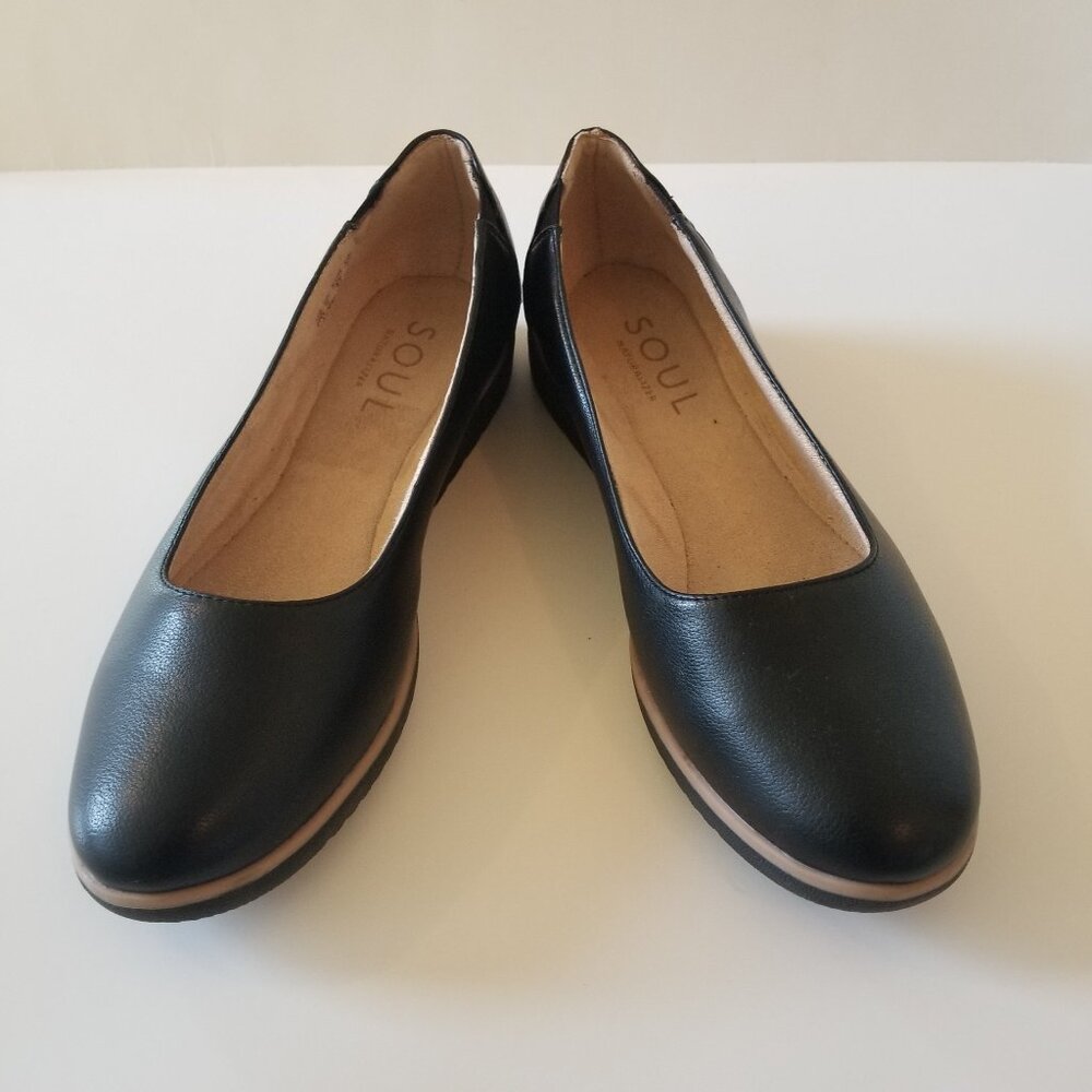 Soul Naturalizer Idea Ballet Black Wedge Flats  size 11W